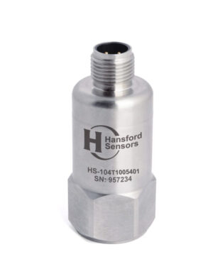 HS-104T - Top Exit - 4 Pin M12 Low Power Accelerometer with Temp Output