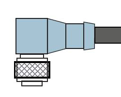 4 Pin M12 90° Socket Connector