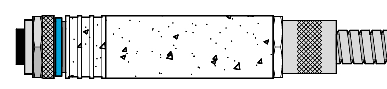 M12 4 Pole Straight Socket Connector - With Conduit