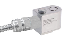 HS-150tb - Top Exit -  Integral PUR Cable ExTb Intrinsically Safe Accelerometer