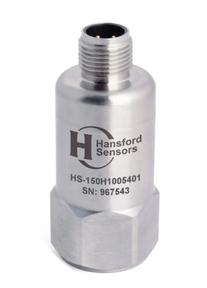 HS-150H - Top Exit - 4 Pin M12 High Temp. Accelerometer