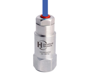 HS-420 - Top Exit - Integral HFFR Cable 4-20mA Output Accelerometer