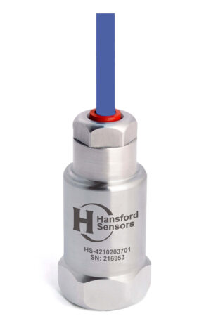 HS-421 - Top Exit - Integral HFFR Cable Dual Output Accelerometer